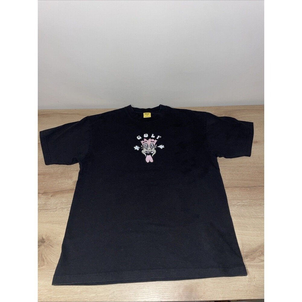 Golf Wang Trippy Monster Face Tee Black M Tyler The Creator Skate